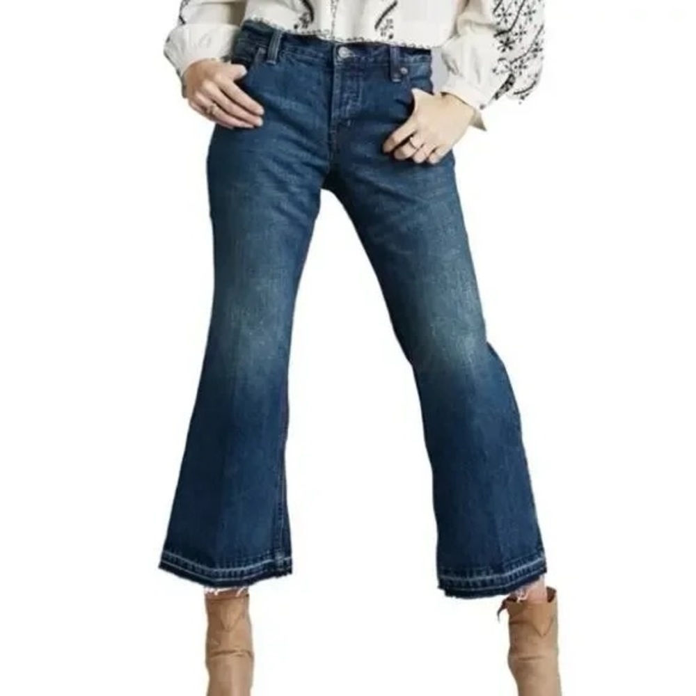 Free People Jacob Flared Cropped Jeans
